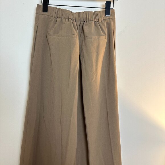 OPEN EDIT Nordstrom Relaxed Waist Wide Leg Trousers in Brown Caribou Size Small - Picture 7 of 11